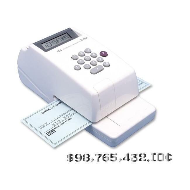 MAX USA Corp. Checkwriter Elec 10 DIGIT MXBEC-30A