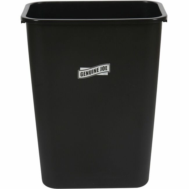 Genuine Joe Wastebasket 41QT Black GJO00061
