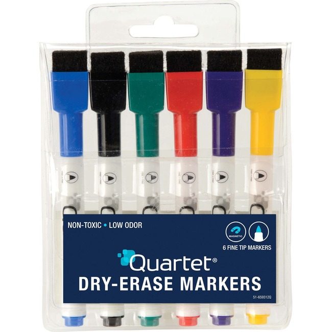 ACCO Brands Quartet Marker Dryers Mini Fine 6 Pack QRT51-659312Q