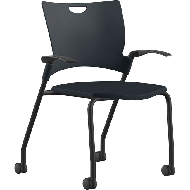 9to5 Seating Chair Stck Plastic 25" Bk/Bk NTF1315A12BFP01