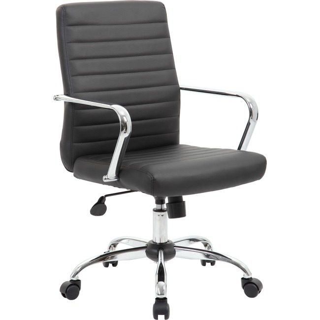 Boss Office Products Chair Task Vinyl Black BOPB436CCP