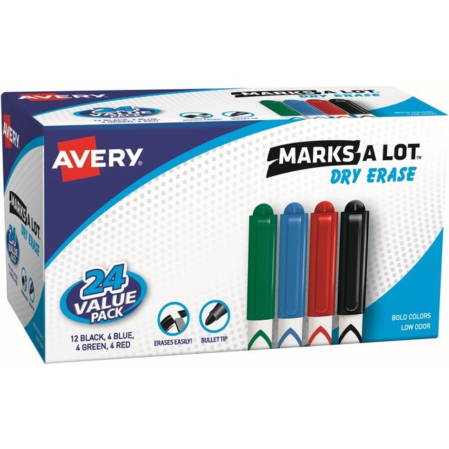 Avery Products Corporation Marker Dryerase Bullet 24 Pack AVE29860