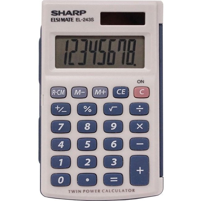 Sharp Electronics Calc 8 DIGIT Hard Cover SHREL243SB