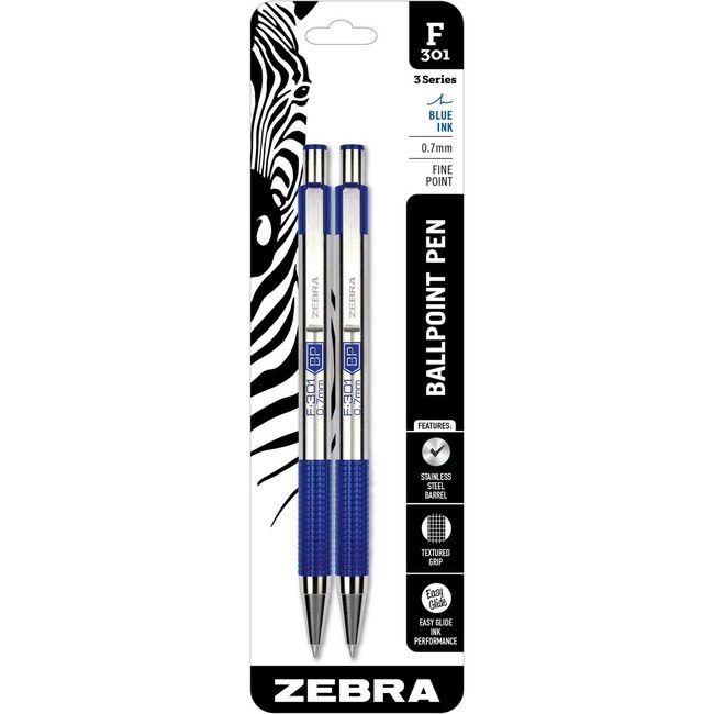 Zebra Pen Corporation Ballpt Rt F301 Be 2 Pack ZEB27122