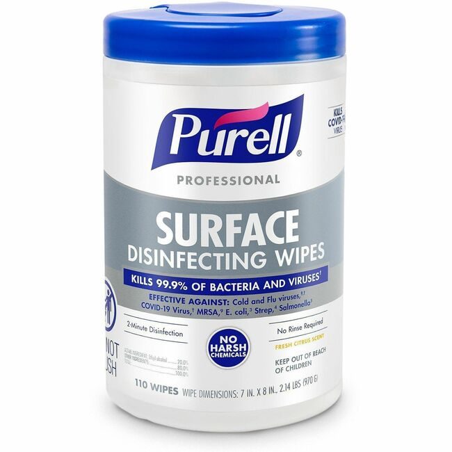 GOJO Industries Wipe Sanitiz Surf Citrs 110 GOJ934206CT