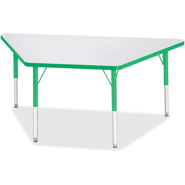 Jonti-Craft, Inc. Table Trapezoid 30X60 Gy/Gn JNT6443JCE119