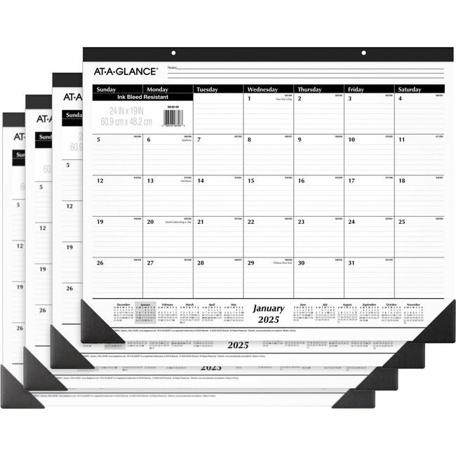 ACCO Brands AT-A-GLANCE Calendar Dskpd 12MTH Norefl AAGSK3000BD