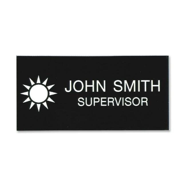 Shachihata / Xstamper Badge Name Logo 3LINE 1.5X3 XSTJ23