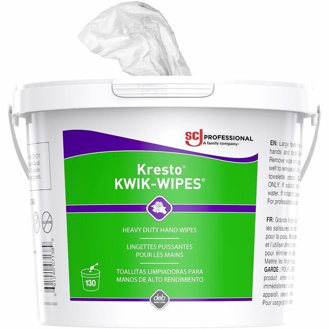 SC Johnson Professional Kwik-Wipe Kresto 130 BUCKET SJNKKW130W