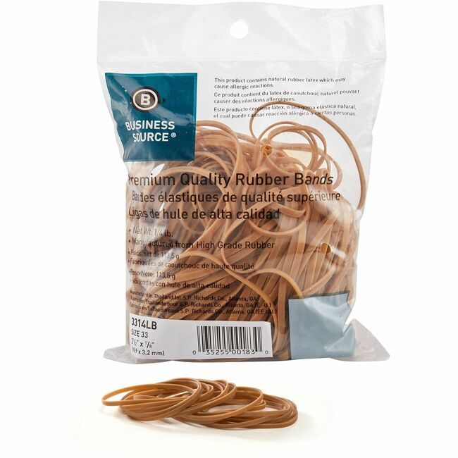Business Source Rubberbands SIZE #33 1/4LB BSN3314LB
