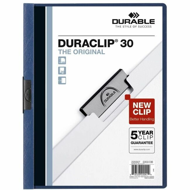 DURABLE Cover Rprt Duraclip 30SH Be DBL220307BX