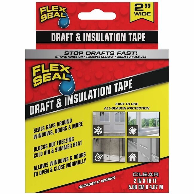 Swift Response, LLC Flex Seal Tape Insulation 2X16 Clear FLXDFSCLR0216