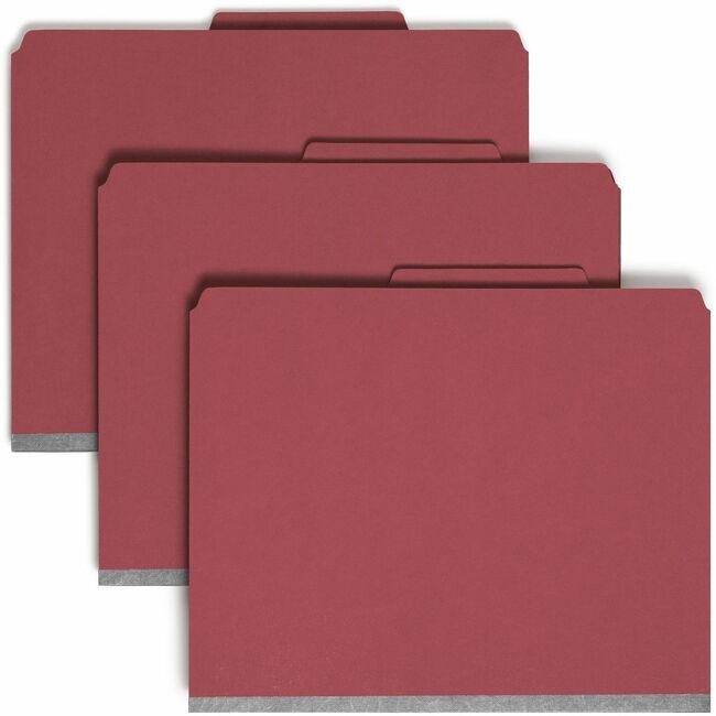 Smead Manufacturing Co. Folder Classf Lt 2PKTDIV Red SMD14082