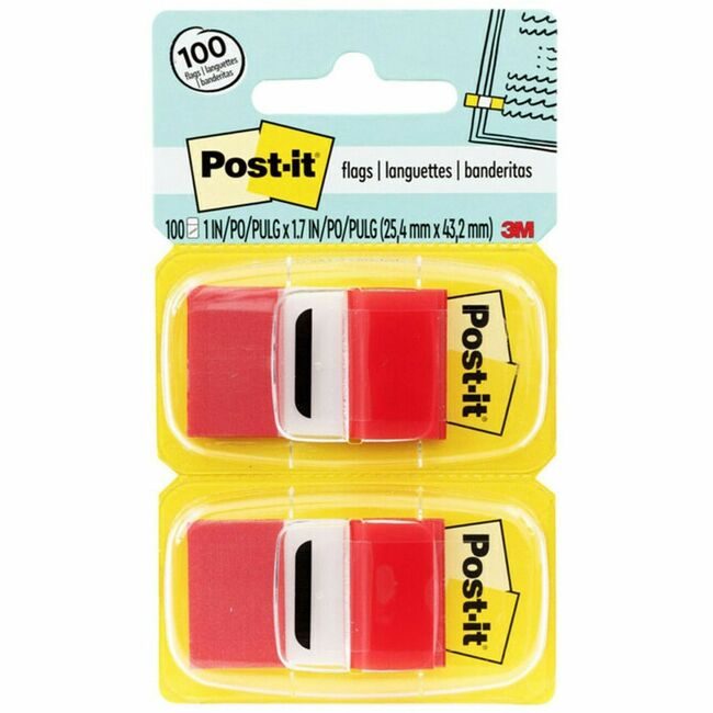 3M Company Flag 50FL/DSP 12DSP/BX Red MMM680RD12