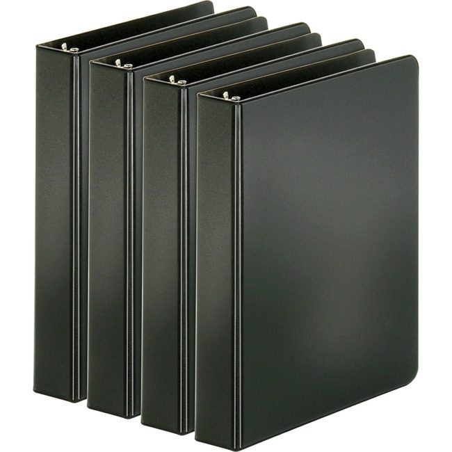 Business Source Binder 8.5X5.5" Round 1" Black BSN28523BD
