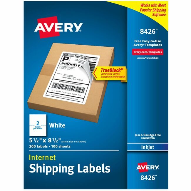 Avery Products Corporation Label Paper White 5-1/2X8-1/2 AVE8426