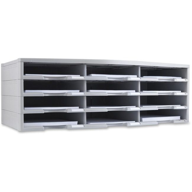 Storex Organizer Compartment Gray STX61431U01C
