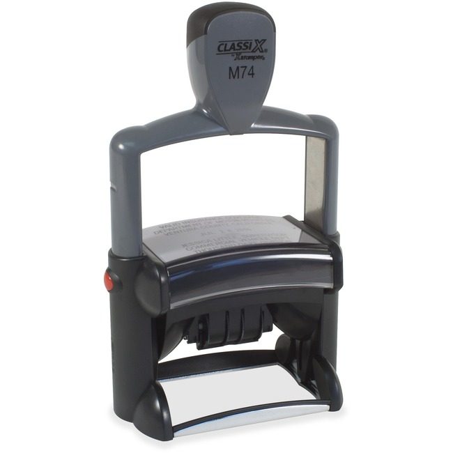 Shachihata / Xstamper Stamp Dt/Nmbr 1-13/16X2-5/8 XSTM74