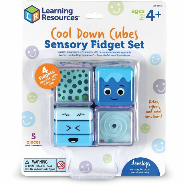 Learning Resources Set Sensory Fidget Cool Cubes LRNLER5582