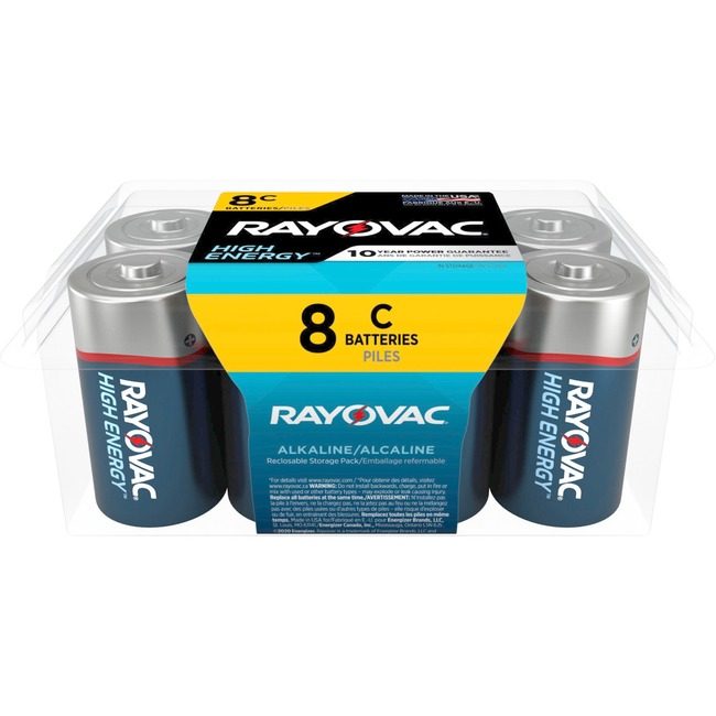 Energizer Holdings Rayovac Battery Alk Hi Enrgy C 8PPK RAY8148PP