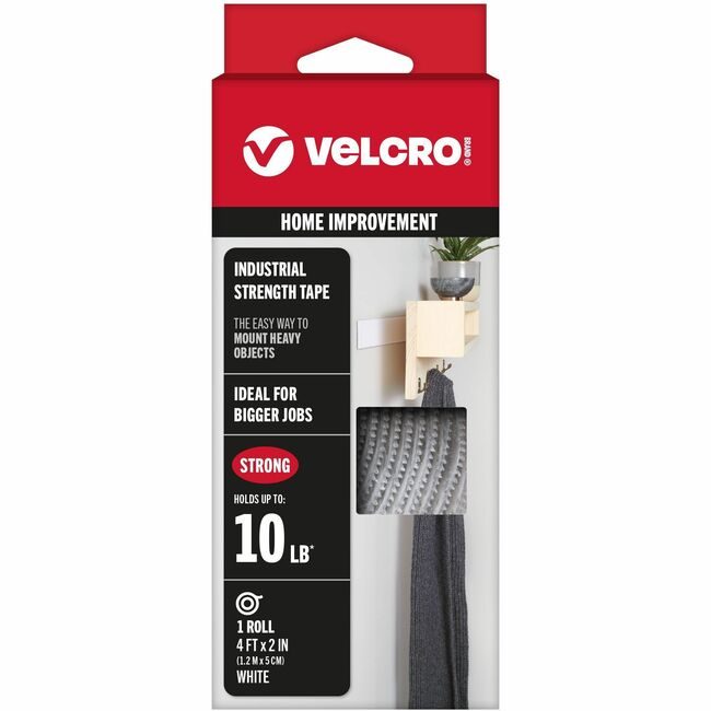 VELCRO Brand Velcro Companies Brand Tape Indust 4FTX2IN White VEK90595