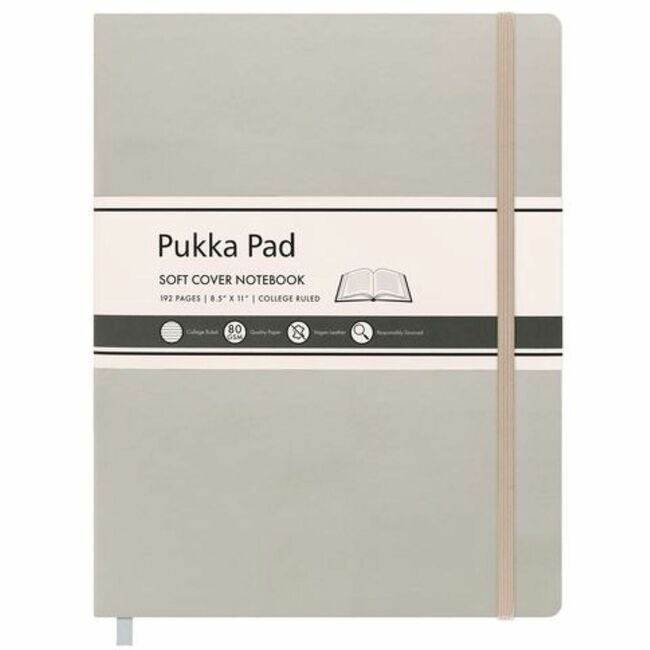 Pukka Pads Pad Jrnl Sft Cvr Ltr Sz Gray PKP9943SIG