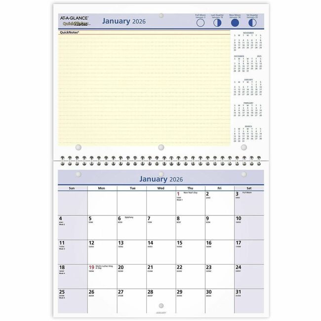 ACCO Brands AT-A-GLANCE Calendar Dsk/Wall Mnth Qknt AAGPM50-28