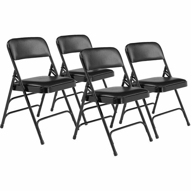 National Public Seating Chair Fold Vin Black 1300SER NPS1310