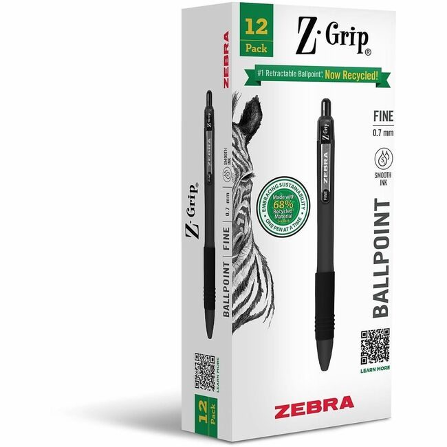 Zebra Pen Corporation Zgrip Rt Bp Rcy 0.7 Black ZEB20710