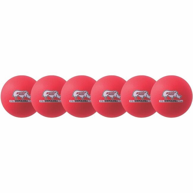Champion Sports Dodgeball Foam Neonred CSIRXD6NRDSET