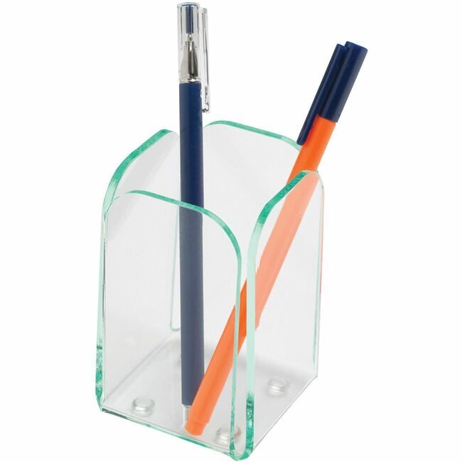 Lorell Cup Pencl Trnsprnt Grn Edg LLR80656