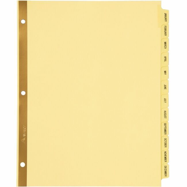 Avery Products Corporation Dividers Gold Reinf Monthly AVE11307