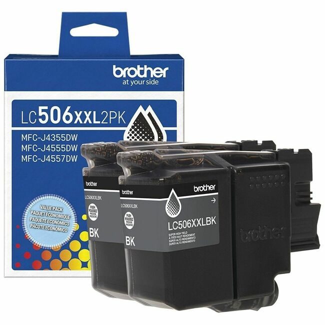 Brother International Crt Super High Yield BK2PK BRTLC506XXL2PKS