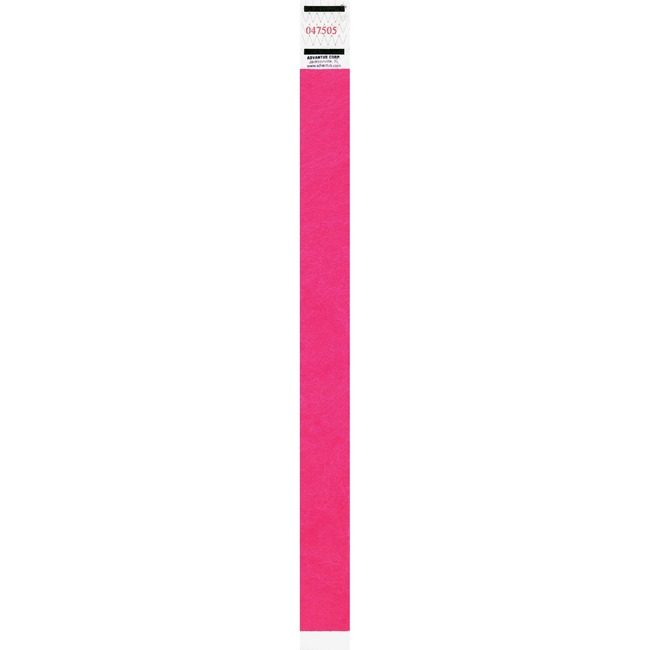 Advantus Corporation Wristbands Tyvek Neon Pnk AVT91121
