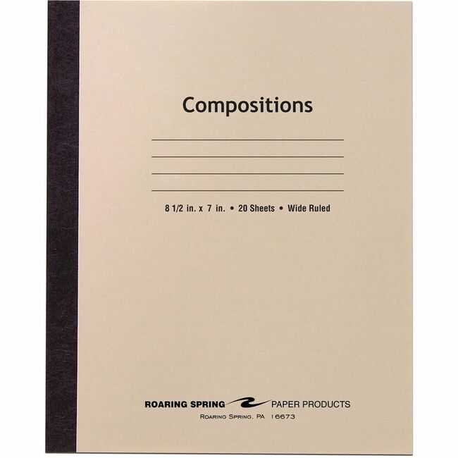 Roaring Spring Paper Products Book Comp 20SHT Wide Mla ROA77340CT
