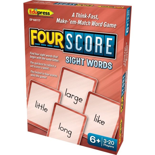Teacher Created Resources Game Card Sght Wrds 4SCORE TCREP66117