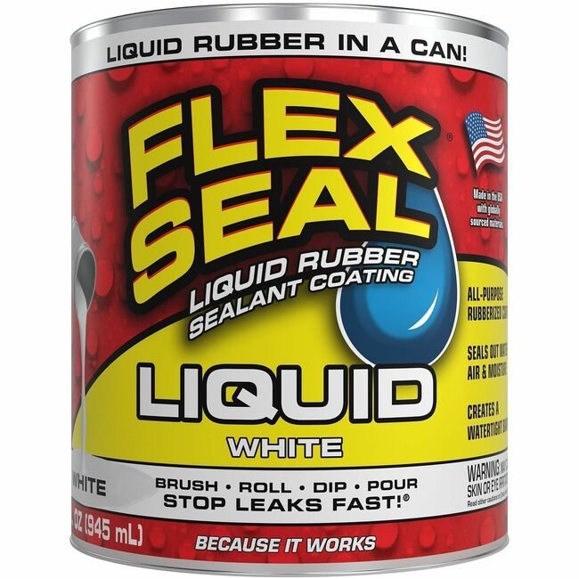 Swift Response, LLC Flex Seal Rubber Liquid 32FL Oz White FLXLFSWHTR32