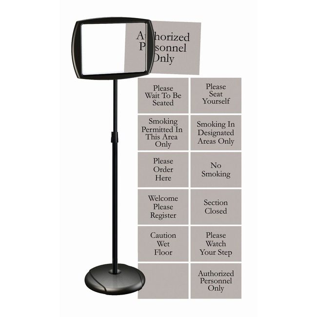 Bi-silque / MasterVision Sign Floor Pedestal Black BVCSIG05050505