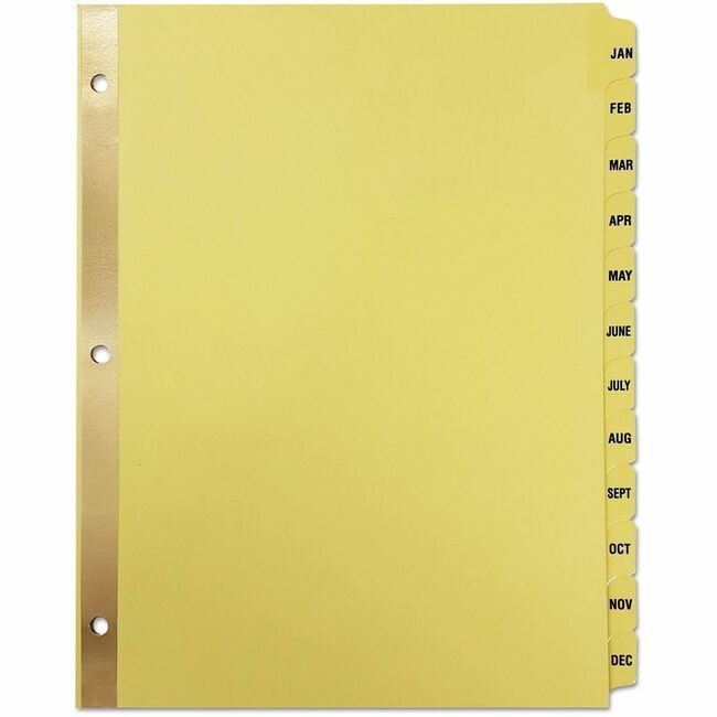 Universal Office Products Index Binder Letter Jan-Dec UNV20814