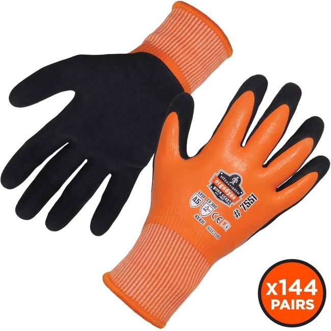 Ergodyne Gloves Cr Wp Work A5 L Orng EGO17994