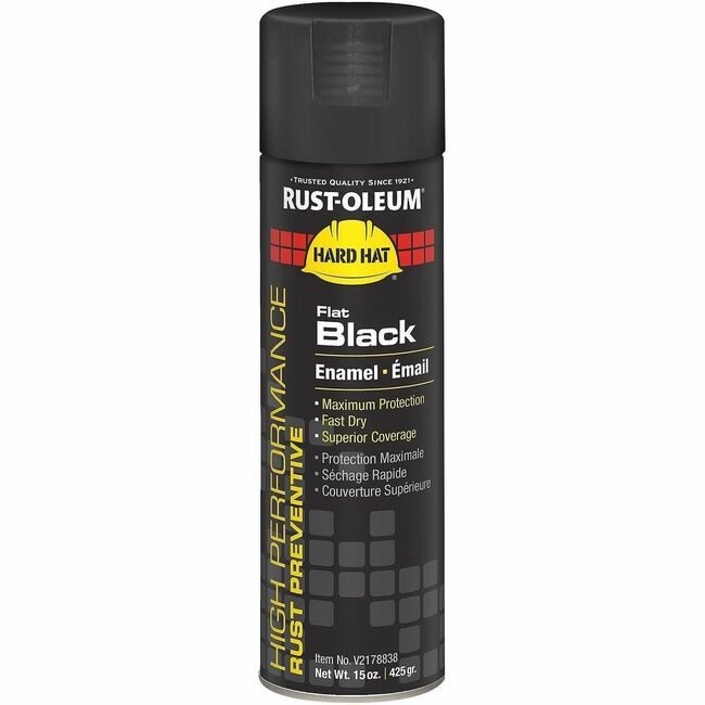 Rust-Oleum Paint Spray Flat Blk 15OZ RSTV2178838