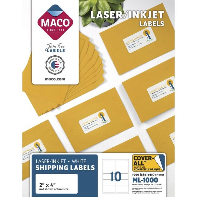 Chartpak, Inc. Maco Label Lsr 2X4 We MACML-1000