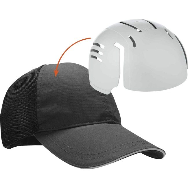 Ergodyne Baseball Cap W/Insert Black EGO23402