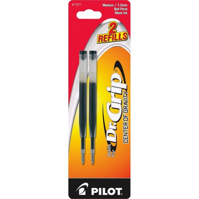 Pilot Corporation of America Refill Bp Dr.Grip Medium Black 2 Pack PIL77271
