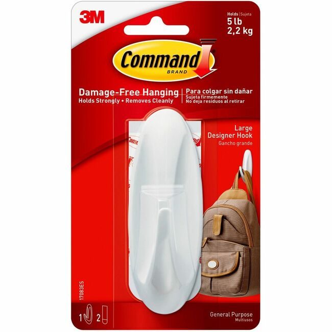 3M Company Hook Command Desgnr Large 1 Pack MMM17083ES