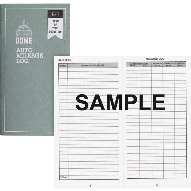 Dome Publishing Log Auto Mileage 32PG DOM770