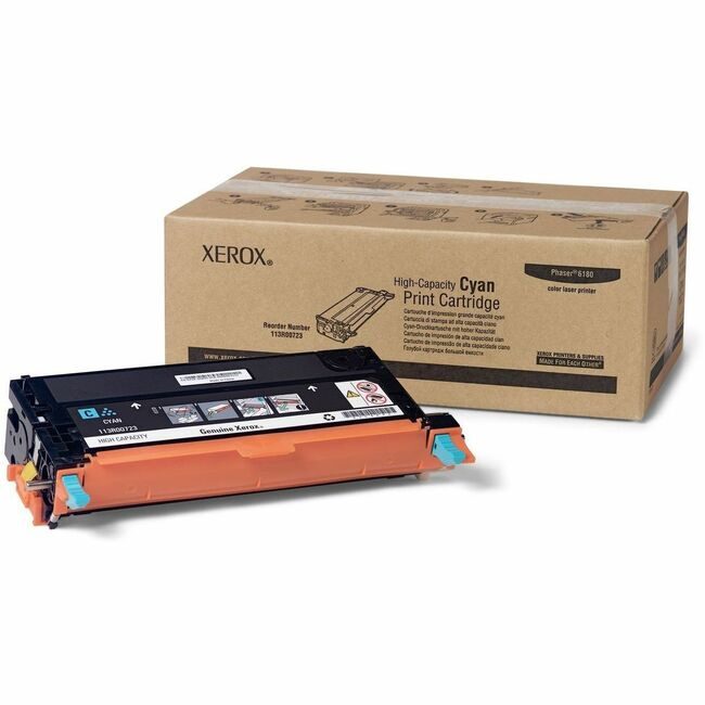 Xerox Corporation Crtdg Print Hicap 6180 Cyn XER113R00723