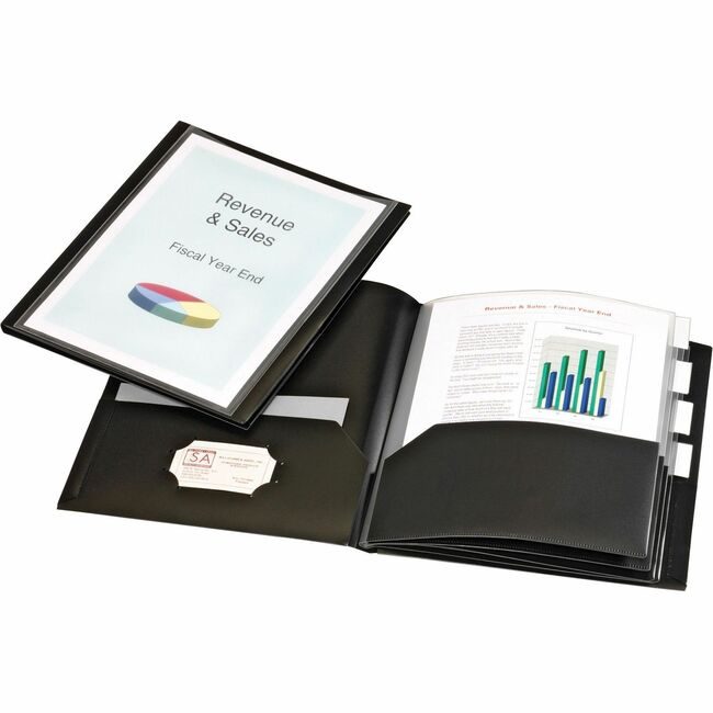TOPS Products / Cardinal Brands Cover Rpt 10PKT Organizer Black CRD13601