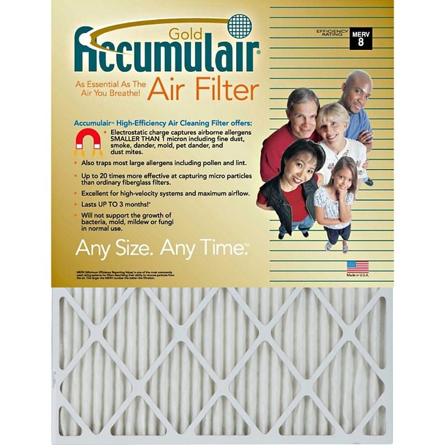 AirFilters.com Accumulair Filter Gold 20X22X1 FLNFB20X22A4