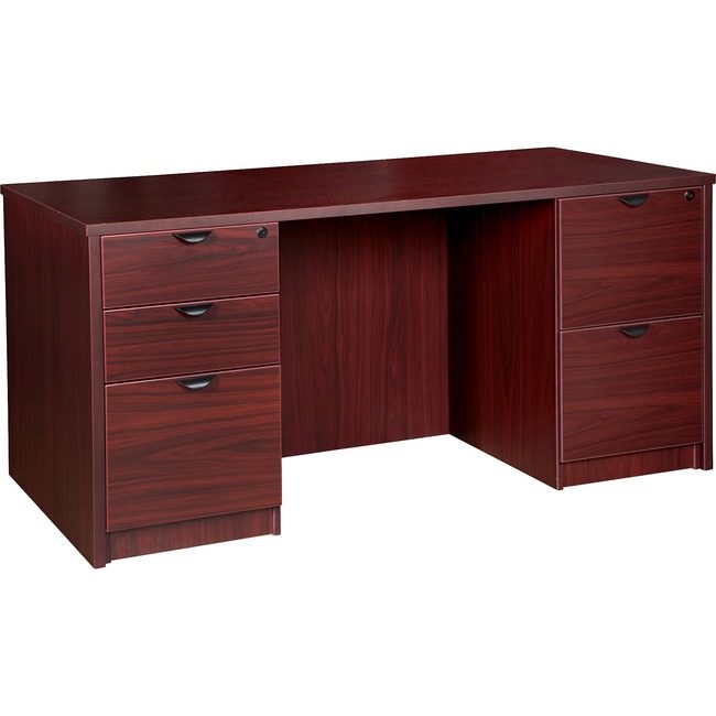 Lorell Desk Double Ped 30X66 My LLRPD3066DPMY